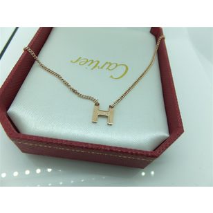 H Letter Pendant Necklace