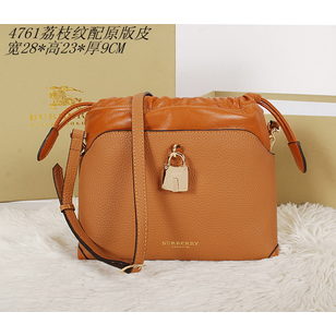 Leather drawstring cross-body bag