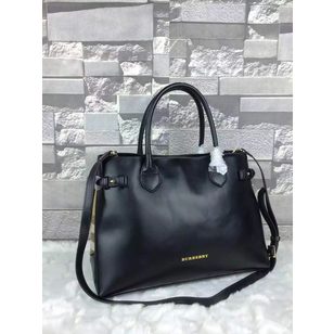 Leather tote handle bag