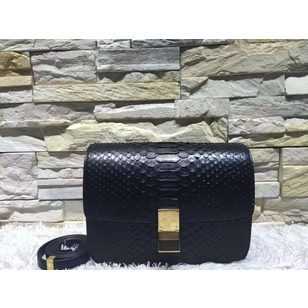 Real snake leather medium classic bag