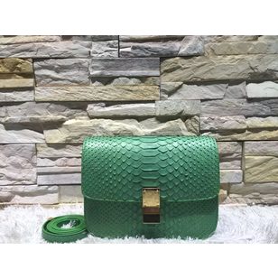 Real snake leather medium classic bag