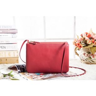 Original leather removable 3 layers shoulder bag