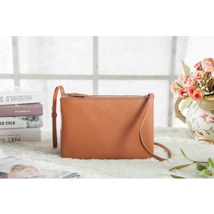 Original leather removable 3 layers shoulder bag