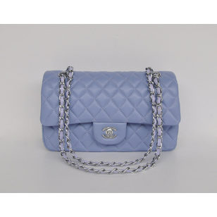 Light Purple Lamb Skin Leather 2.55 Classic flap bag (Nickel)