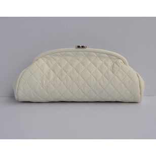 Ball skin Leather Quilting Clutch