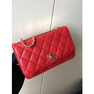 original lambskin leather WOC mini flap bag