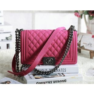 Imported original caviar leather flap bag