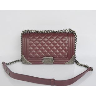 Leather vintage flap bag