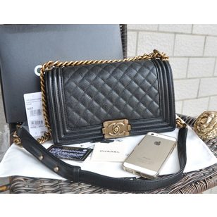 Original caviar leather flap bag