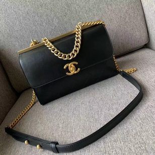 metal chain strap flap bag