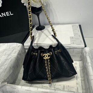 25 caviar leather mini hobo