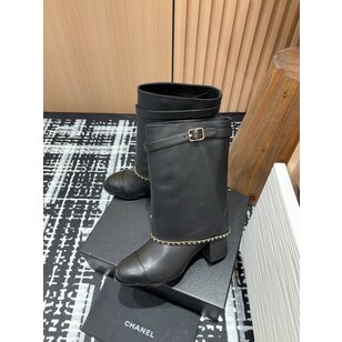 calf skin leather short boots