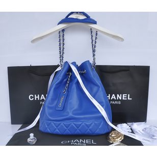 leather drawstring bucket bag