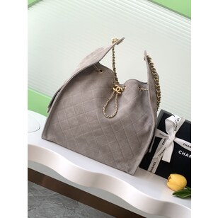 Suede leather hobo