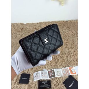 Caviar leather wallet