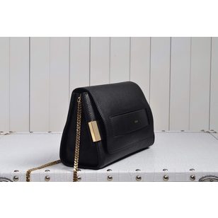 Leather clutch chain shoulder bag