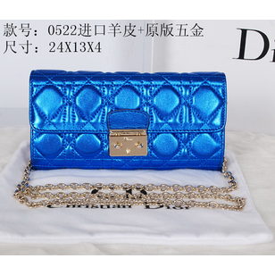 Metallic leather metal chain clutch