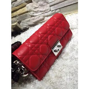 Original lamb skin leather long wallet