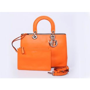 Orange Leather Small Diorissimo