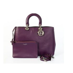 Violet Leather Medium Diorissimo