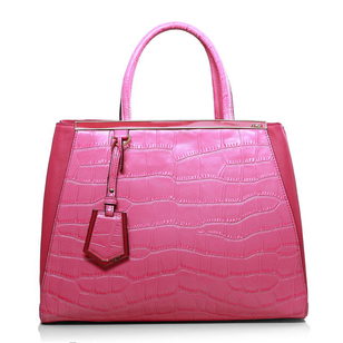 Pink Croco Leather Jours Elite It Bag