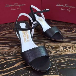 Pouching imported leather sandals