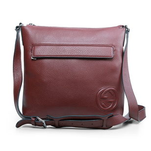 Red Leather Messenger Bag