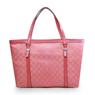 Pink fabric tote