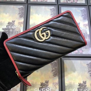 GG Marmont zip around wallet