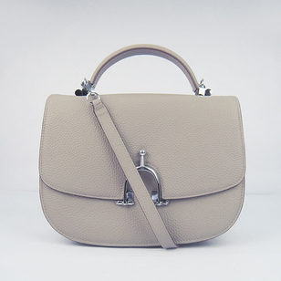 Top Handle Shoulder Strap Flap Bag(SILVER)