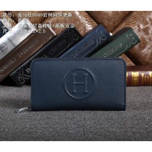 Original leather zipper wallet