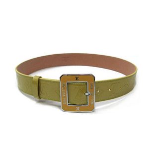 Yellow Patent Leather Belt