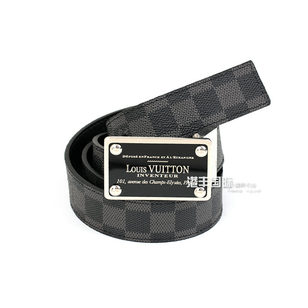 Inventeur Damier Graphite Belt