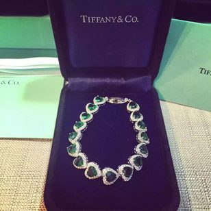 TIFFANY&Co. High quality heart diamond rhinestone necklace