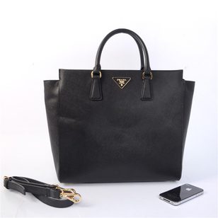 Black Saffiano Leather Classic 34CM Handbag