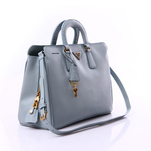 Saffiano Leather Handle Bag