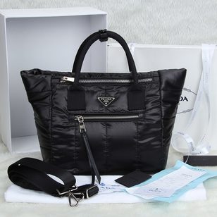 Black polyester handle bag