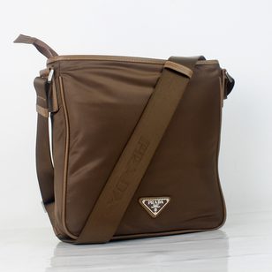 Nylon Messenger Shoulder Bag