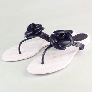 Purple Camellia Flat Flip Flop