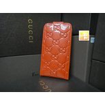 Gucci Patent Leather GG Embossed Iphone Cover ( Long Direction Open)