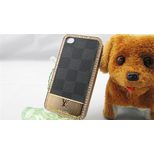 Louis Vuitton Damier Graphite with Rhinestone Iphone Cover