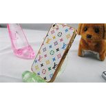 Louis Vuitton Monogram Multicolor White Iphone Cover(Gold)