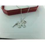 Gucci Doggie with Bone Pendant Necklace