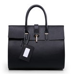 Balenciaga Black leather flap tote