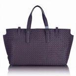 Bottega Veneta Purple leather tote