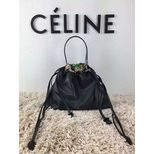 Celine Original soft leather drawstring bag