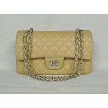 Chanel 2.55 Classic Flap Bag Lamb Skin Leather(Nickel)