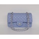 Chanel Light Purple Lamb Skin Leather 2.55 Classic flap bag (Nickel)