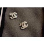 Chanel Rhinestone mini Earrings