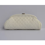 Chanel Ball skin Leather Quilting Clutch